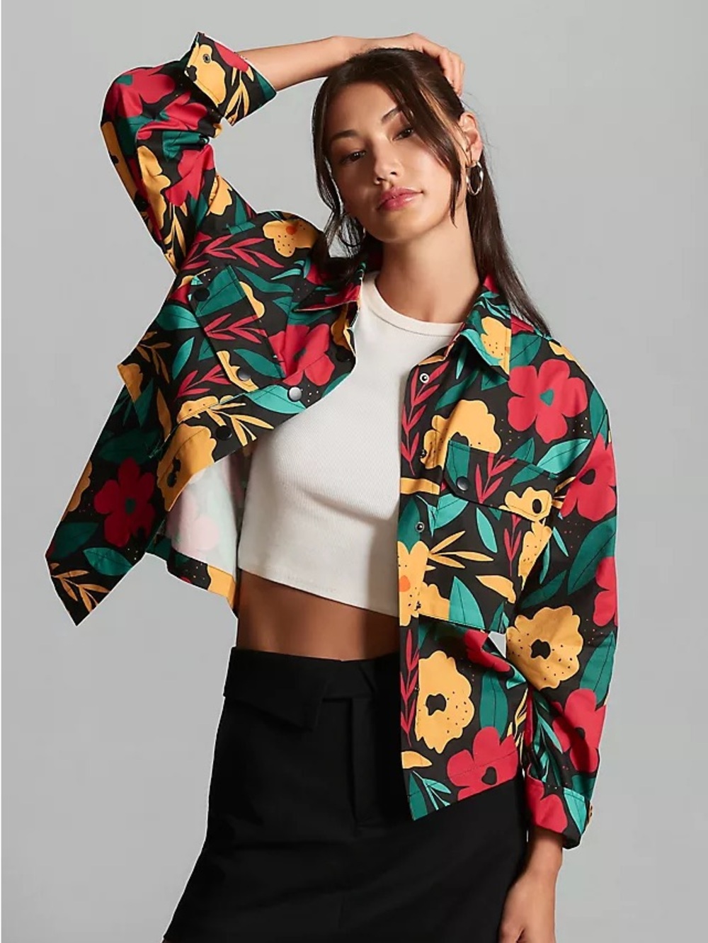 Anthropologie Pepaloves Floral Jacket